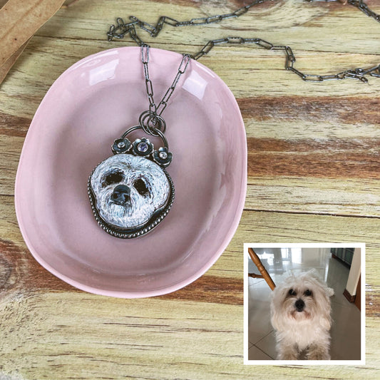 Silver Personalised Pet Pendant