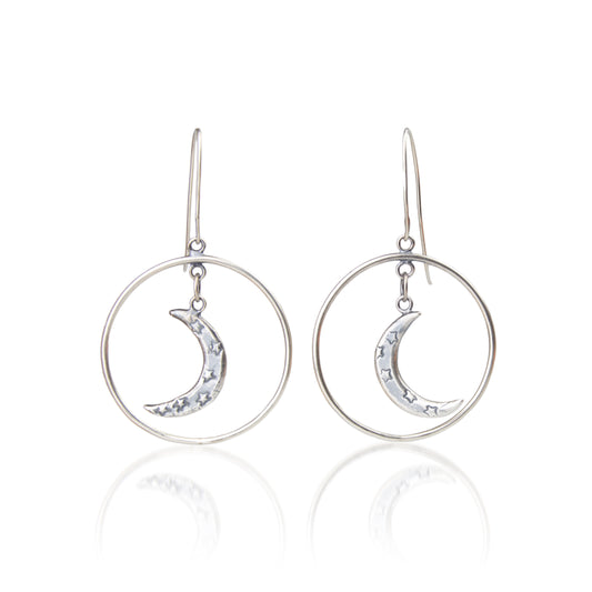 Moonlight in Silver Earrings