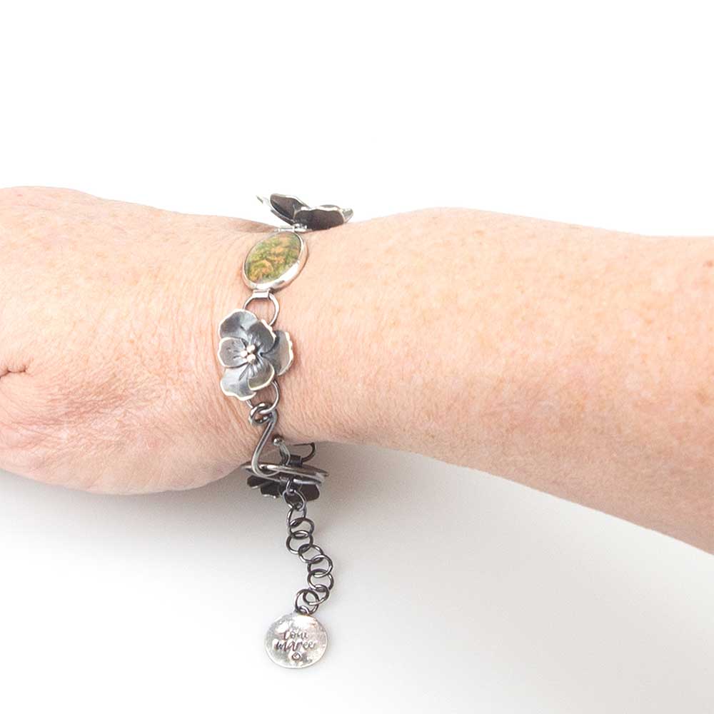 Jewellery by Toni-Maree handmade ecofriendly Silver Violet Bracelet