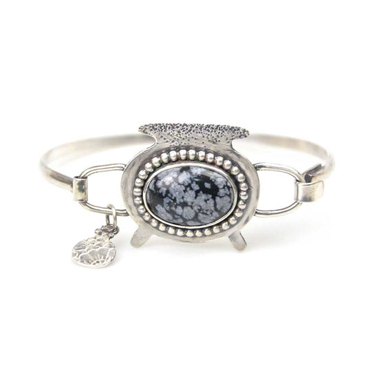 Jewellery by Toni-Maree handmade Silver Witches Cauldron Bangle