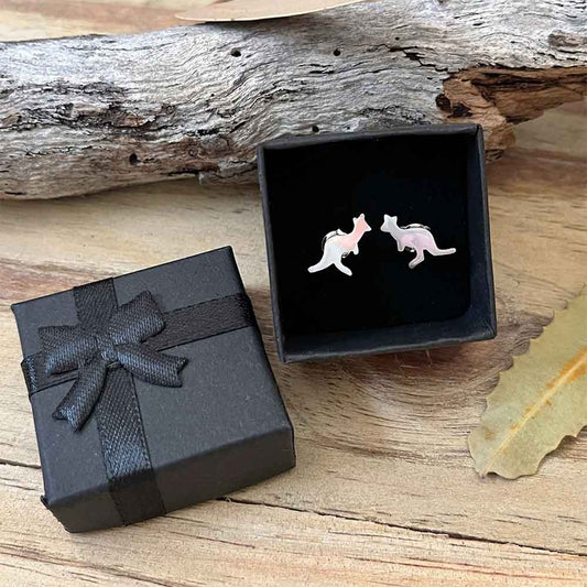 Jewellery By Toni-Maree sustainable and ethical handmade  Kangaroo Stud Earrings