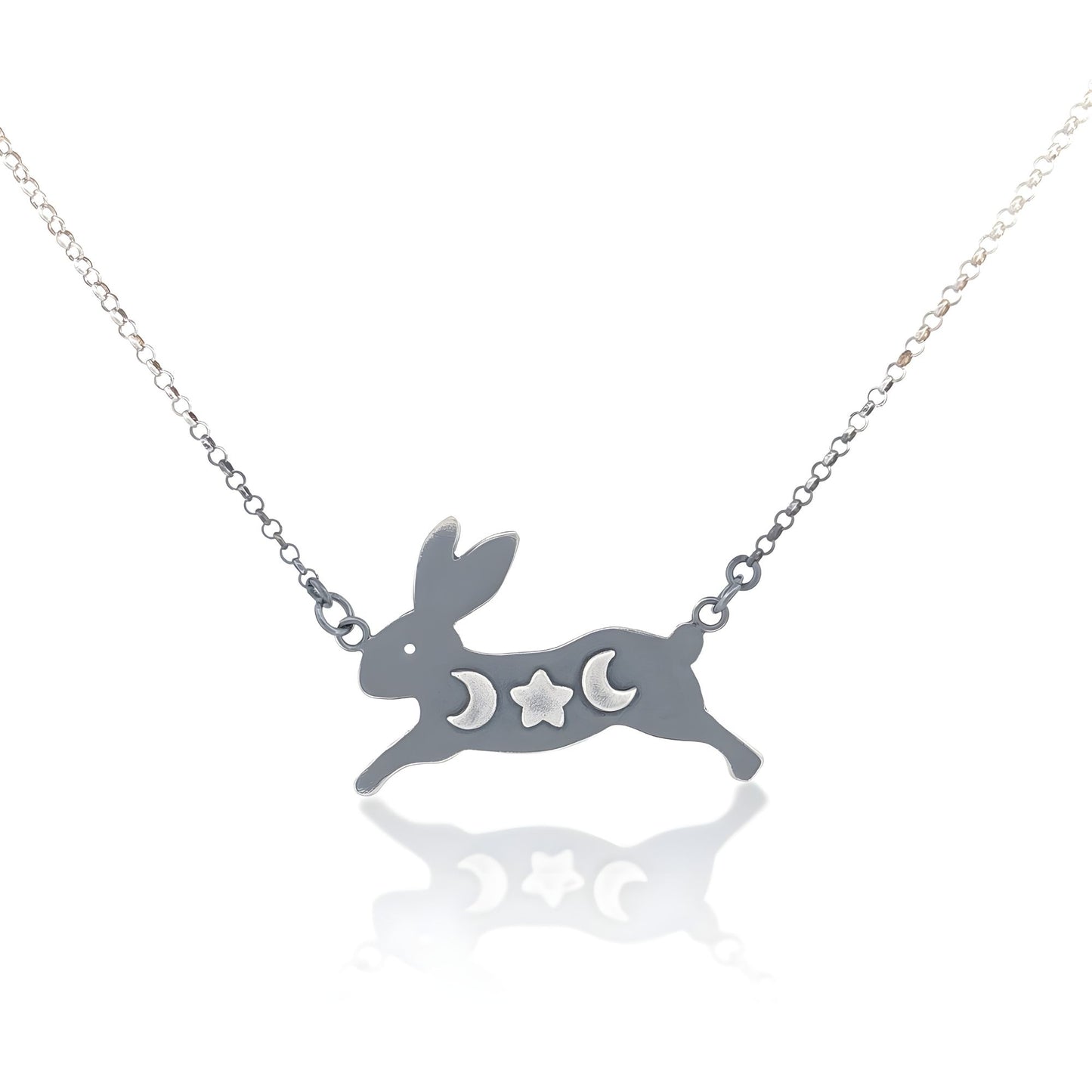 Bunny, Moon & Star Pendant