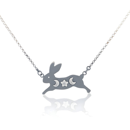 Bunny, Moon & Star Pendant