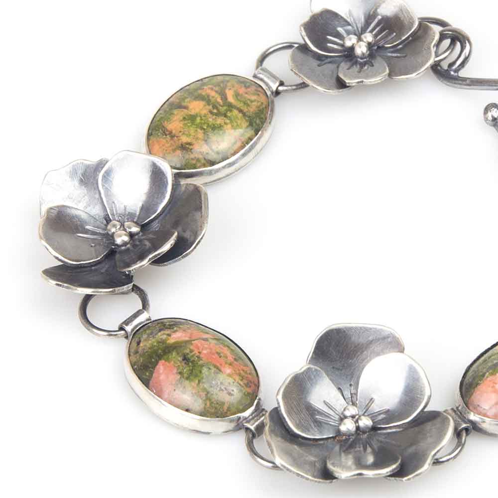 Jewellery by Toni-Maree handmade sustainable ethical Silver Violet Bracelet