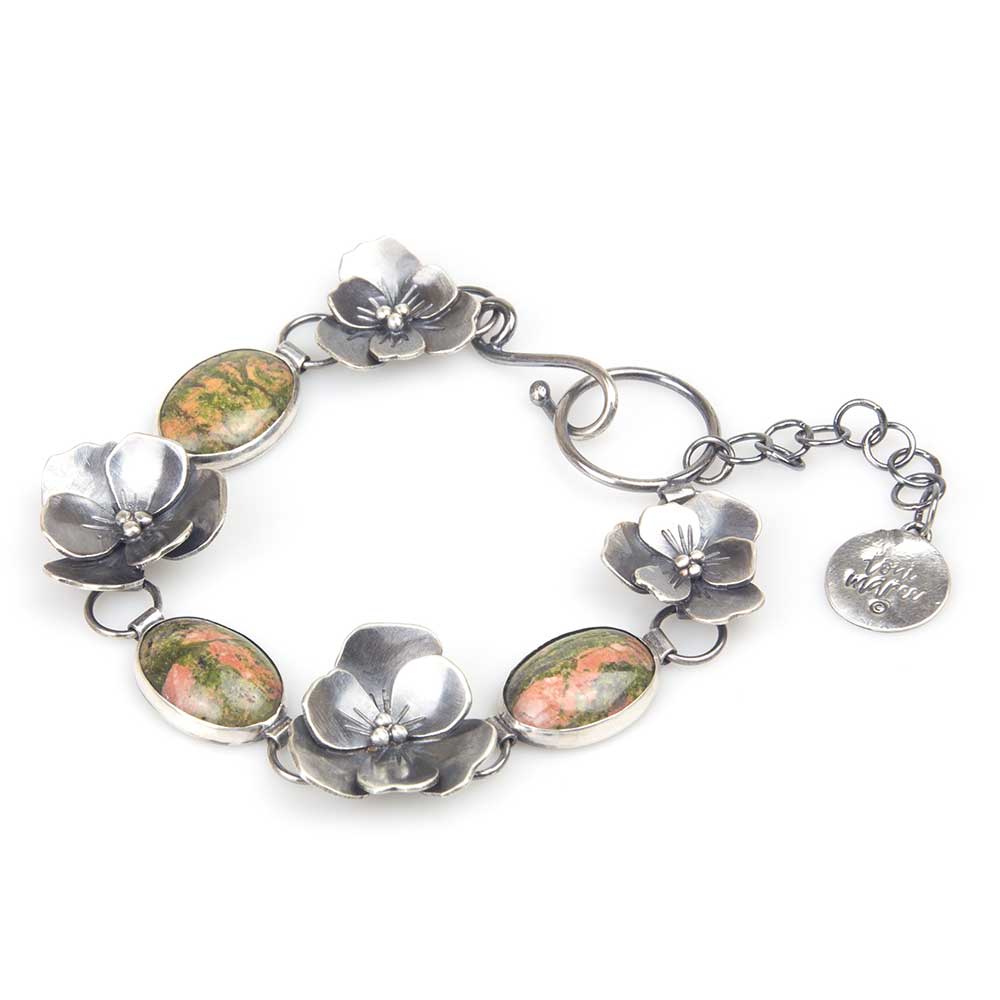 Jewellery by Toni-Maree handmade Silver Violet Bracelet