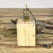 Load image into Gallery viewer, Brass Artisan Little House pendant

