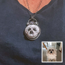 Load image into Gallery viewer, Sterling silver Personalised Pet pendant
