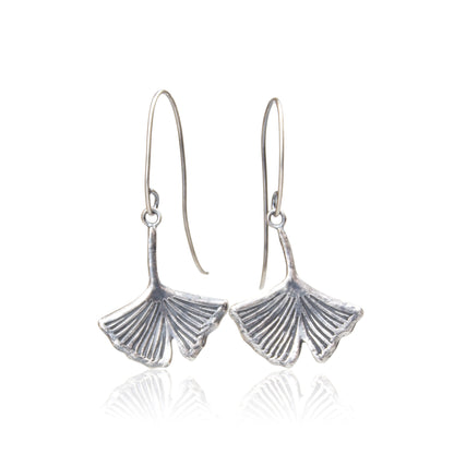 The Ancient Gingko Leaf Earrings