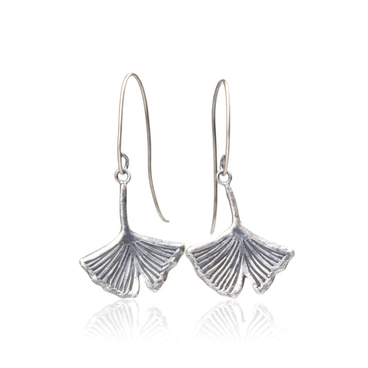 The Ancient Gingko Leaf Earrings