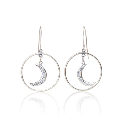 Moonlight in Silver Earrings