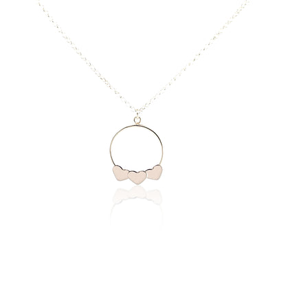 Circle of Love Pendant [1 to 4 hearts]