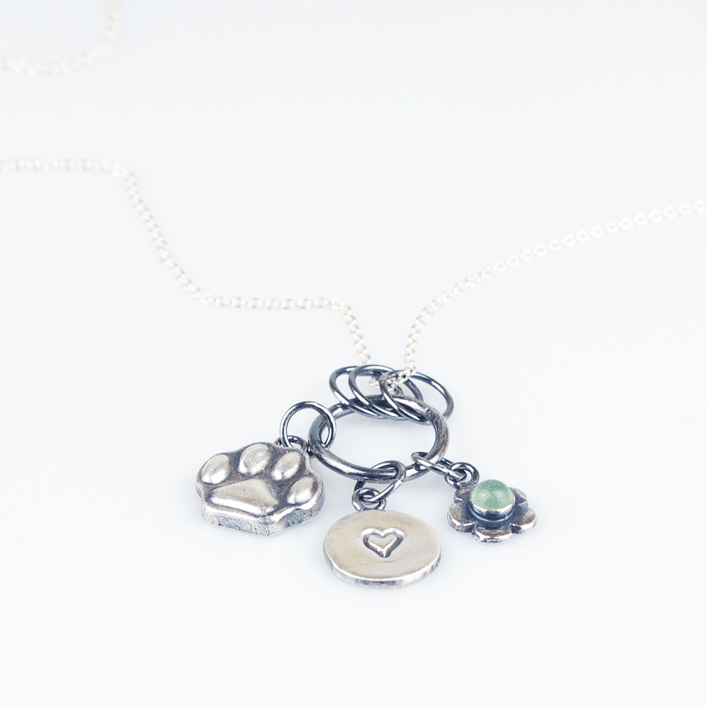 Silver Pet Parent Charm Pendant