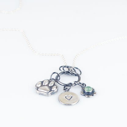 Silver Pet Parent Charm Pendant