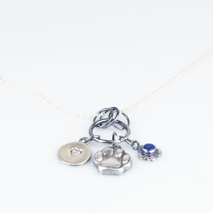 Silver Pet Parent Charm Pendant