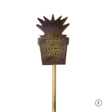 Load image into Gallery viewer, Brass Plant Stakes [set of two]
