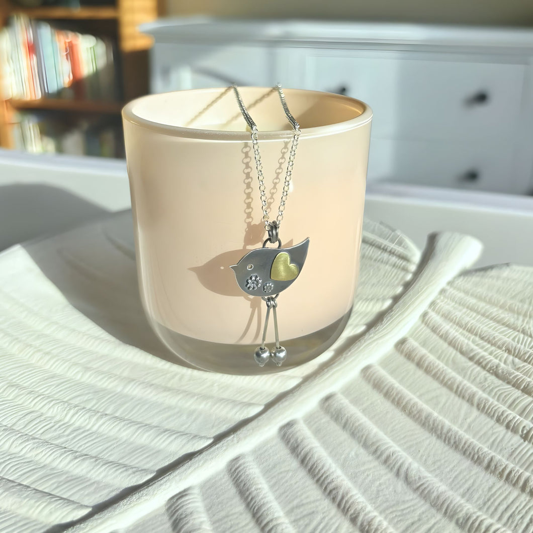 Silver Birdie Pendant
