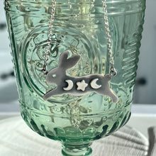 Load image into Gallery viewer, Silver Bunny, Moon &amp; Star Pendant
