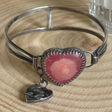 Load image into Gallery viewer, Silver Heart Bangle
