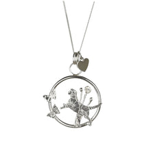 Load image into Gallery viewer, Sterling silver Chasing Butterflies Limited Edition pendant
