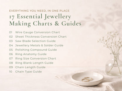 Essential Jewellers Charts & Guides: Quick Reference Library
