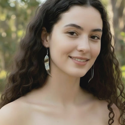 Gumleaf Serenade Eucalyptus Leaf Earrings